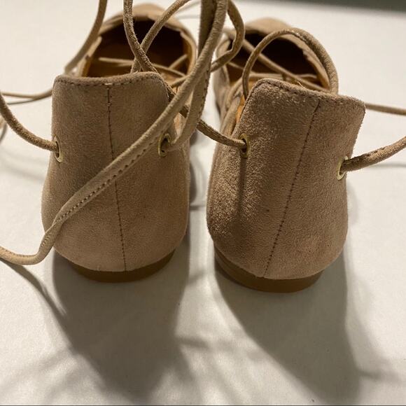 Nine West Tan Lace Up Ballet Flat - Picture 8 of 8